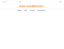 Tablet Screenshot of dankimbrough.com